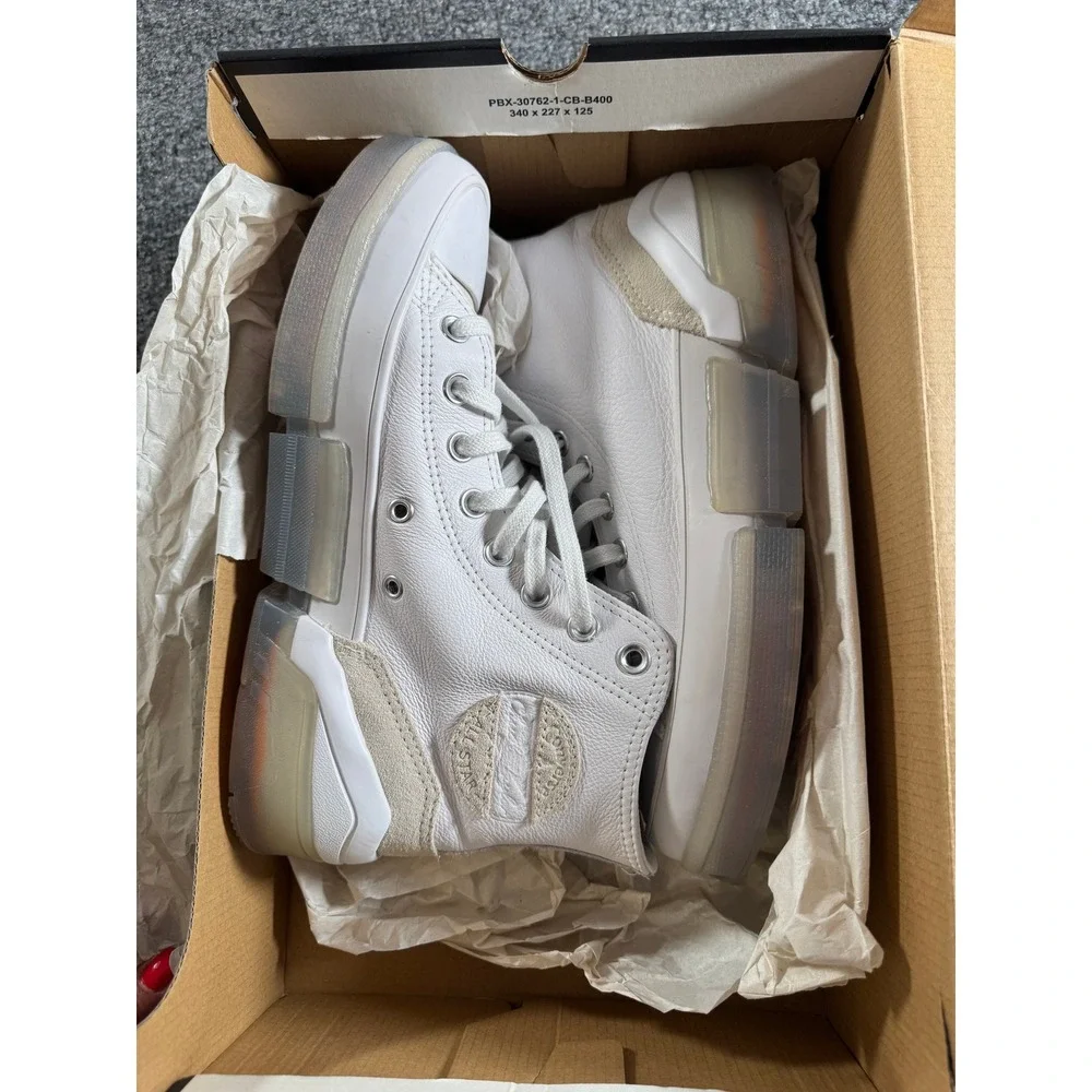 Converse Chuck Taylor All‎ Star CX 2-in-1 White Leather High Top Sneakers Shoes - Picture 9 of 12